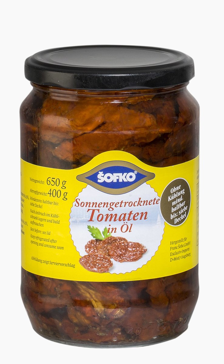 Šofko-Tomaten sonnengetrocknet in Öl der Franc Šoba GmbH